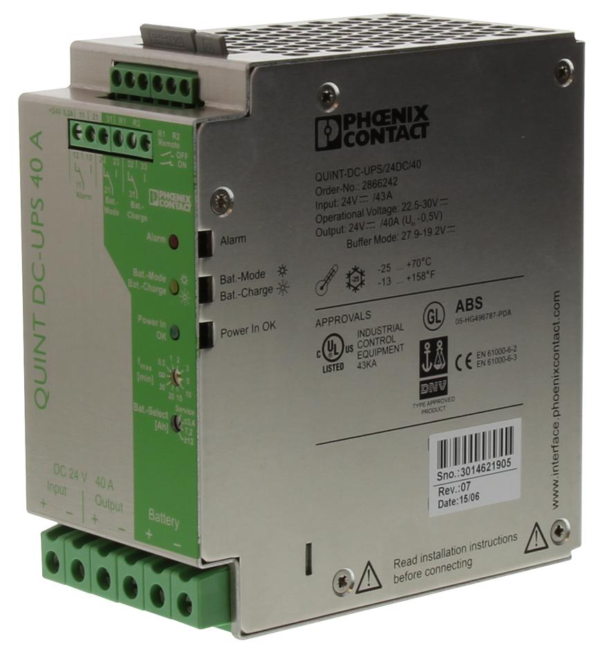 QUINTDCUPS/24DC/40 Phoenix Contact Uninterruptible Power Supply