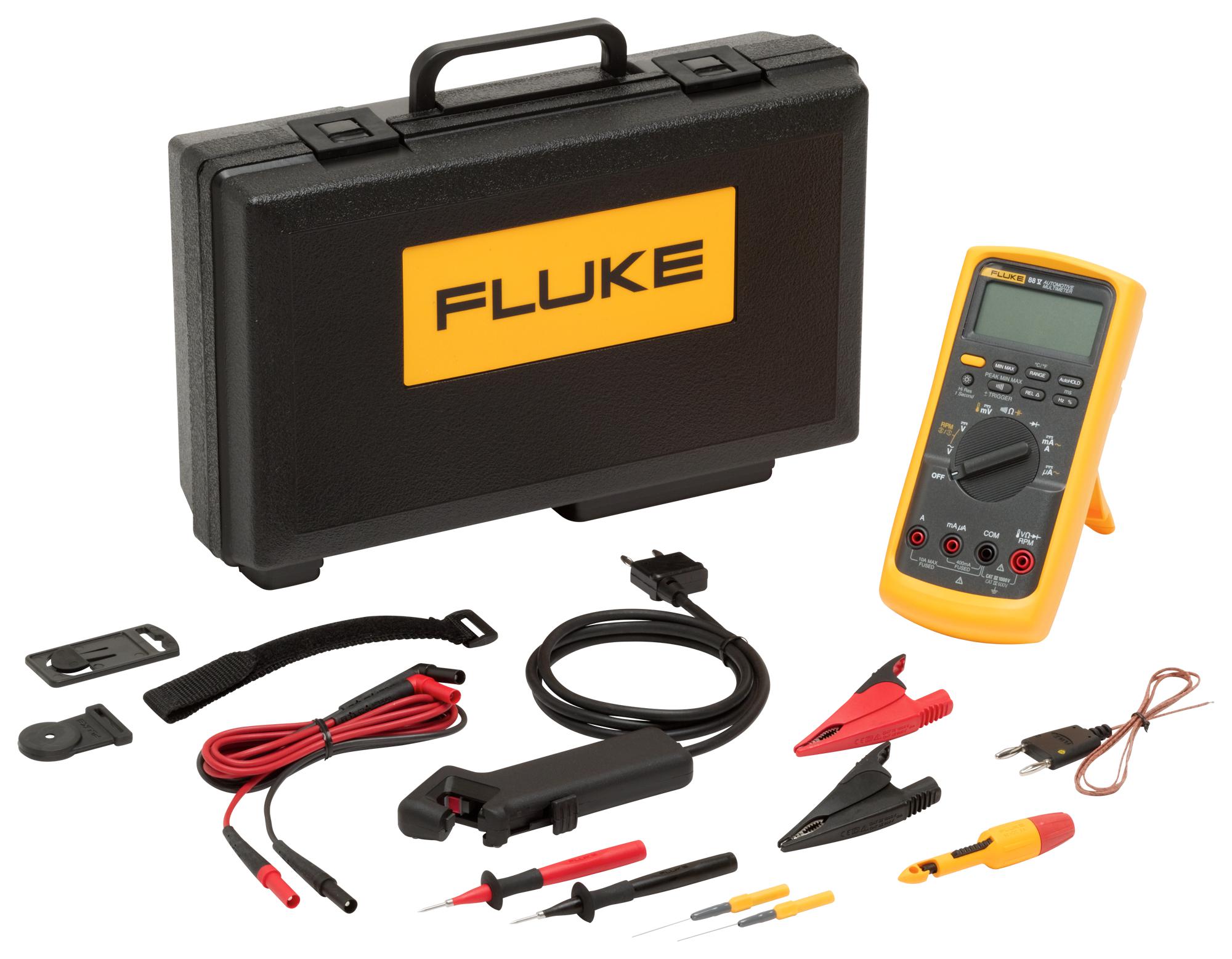 FLUKE 88V/A Fluke Automotive Digital Multimeter Kit, 80 Series V