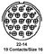 AMPHENOL INDUSTRIAL MS3106A22-14P.